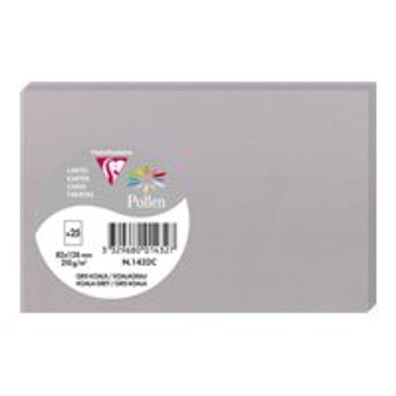 3329680014327-Pollen - 25 Cartes - 82 x 128 mm - 210 g/m² - gris-P_79431434_1-0