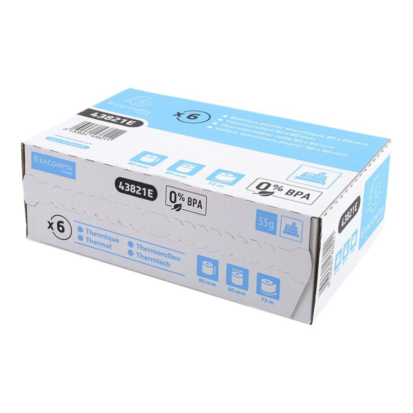 3130631438211-Exacompta - 6 Bobines thermiques - rouleaux caisses - 80 x 80 x 12 mm - sans Bisphénol A --P_79431482_2-7