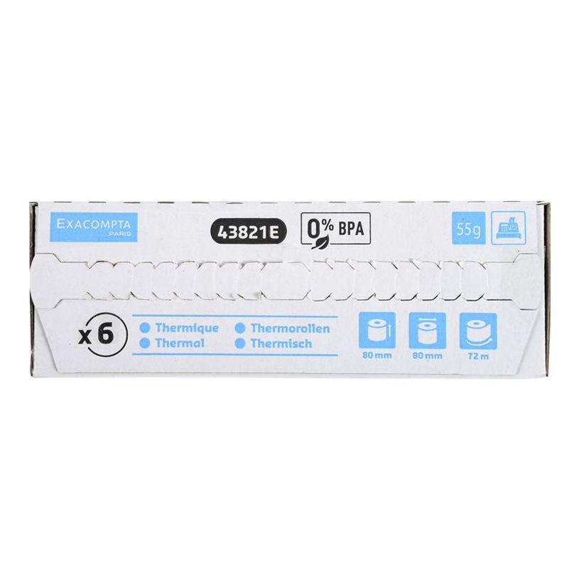 3130631438211-Exacompta - 6 Bobines thermiques - rouleaux caisses - 80 x 80 x 12 mm - sans Bisphénol A --P_79431482_6-3