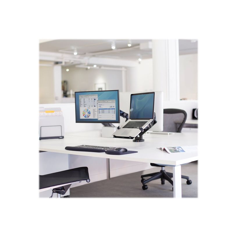 0043859716968-Fellowes Platinum Series Dual Monitor Arm - Kit de montaje - brazo ajustable - para 2 monitores - aluminio - negro - tamaño de pantalla: has-P_79431492_10-17