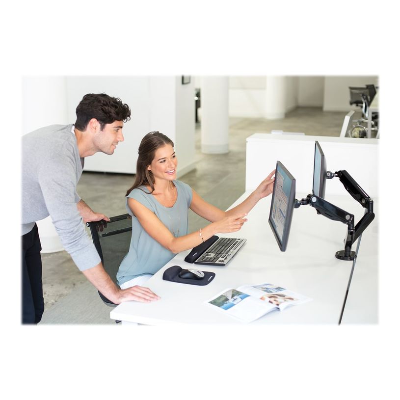 0043859716968-Fellowes Platinum Series Dual Monitor Arm - Kit de montaje - brazo ajustable - para 2 monitores - aluminio - negro - tamaño de pantalla: has-P_79431492_14-10