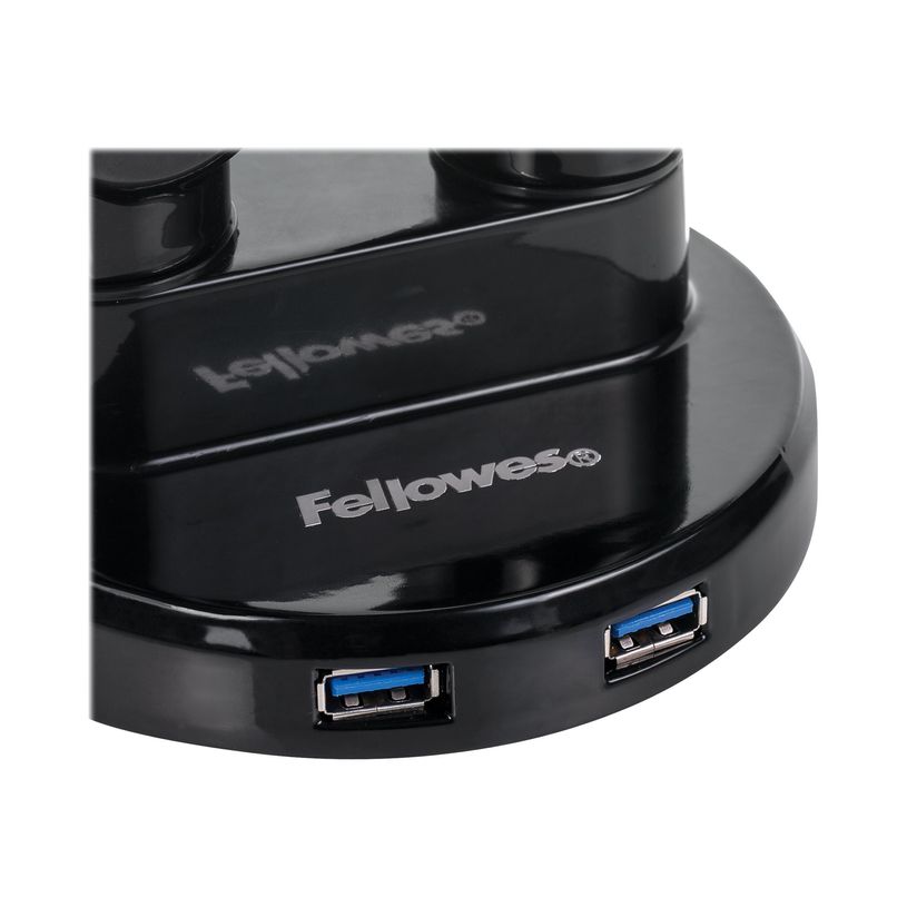 0043859716968-Fellowes Platinum Series Dual Monitor Arm - Kit de montaje - brazo ajustable - para 2 monitores - aluminio - negro - tamaño de pantalla: hast-P_79431492_18-8