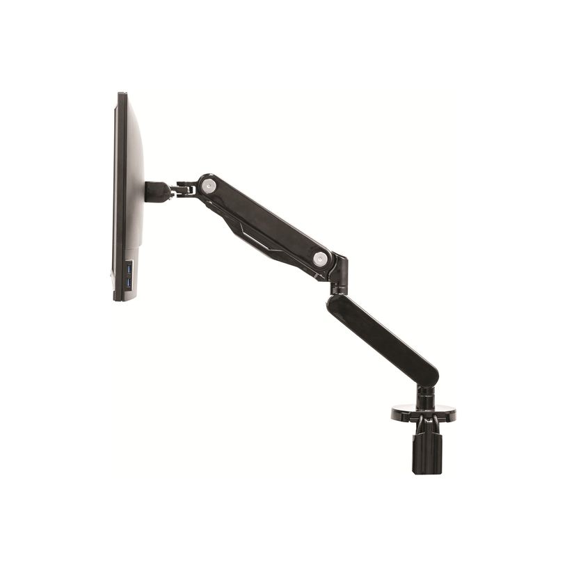 0043859727964-Fellowes Platinum series - Bras porte écran simple réglable - fixation sur bureau - noir-P_79431496_5-4