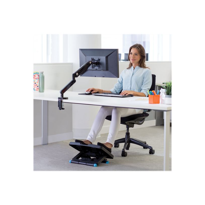 0043859727964-Fellowes Platinum series - Bras porte écran simple réglable - fixation sur bureau - noir-P_79431496_8-6