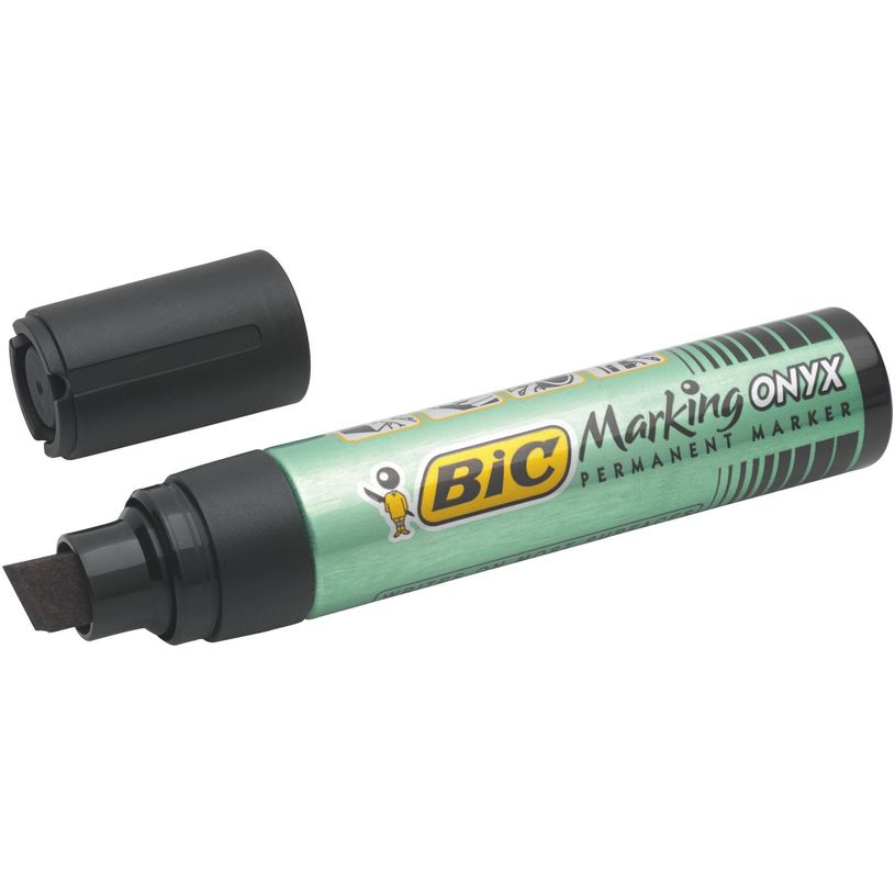 3086129999187-BIC ONYX 1891 XL - Marqueur permanent - pointe biseau large - noir-P_79431599_2-1