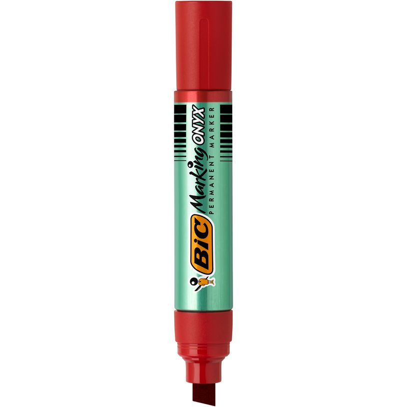 3086126633282-BIC ONYX 1891 XL - Marqueur permanent - pointe biseau large - rouge-P_79431600_1-0