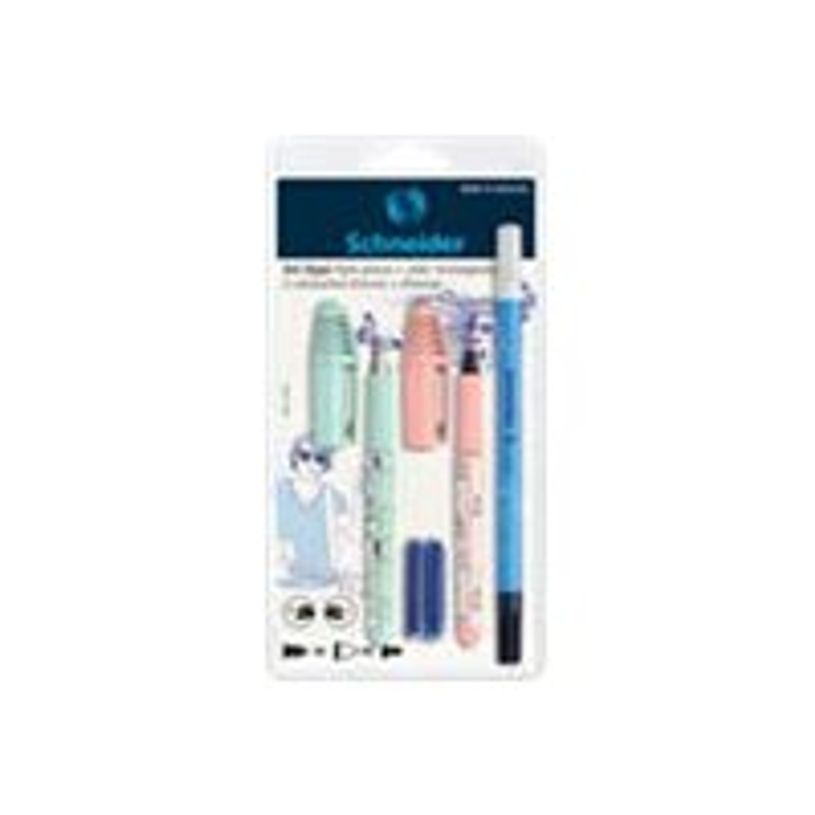 4004675110336-Schneider Zippi - Set de stylo plume avec roller + 2 cartouches + 1 effaçeur-P_79431617_4-4
