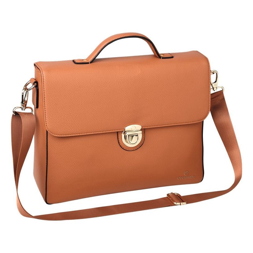 3108723263720-Oberthur Lady Bradford - Cartable rigide 2 compartiments - camel - 29 x 11,5 x 36 cm-P_79431687_2-0