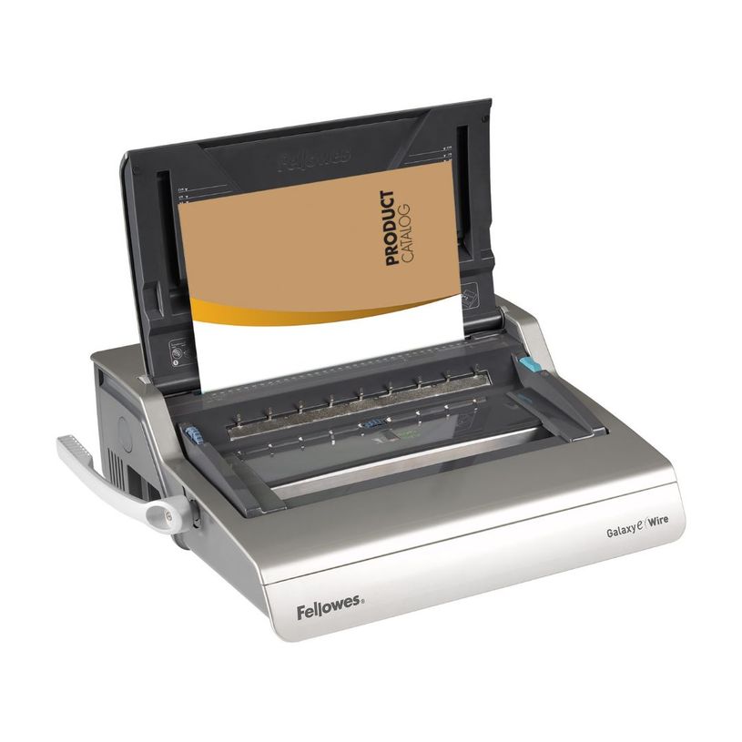 0043859530038-Fellowes Galaxy-E/Wire - machine à relier / relieuse perforeuse éléctrique par anneaux métal - Perfore 20 feui--0