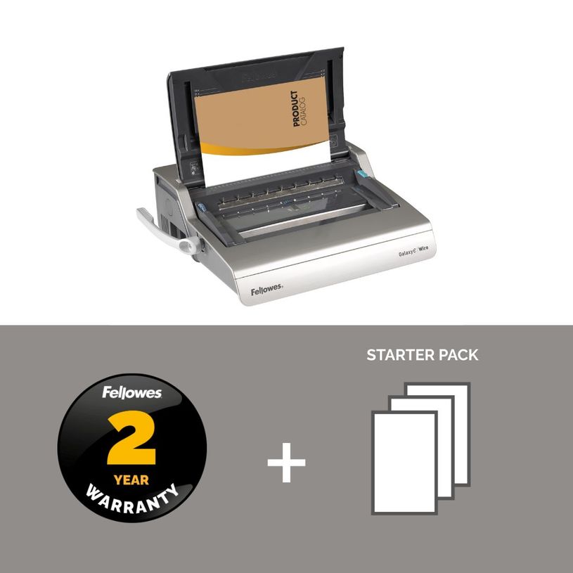0043859530038-Fellowes Galaxy-E/Wire - machine à relier / relieuse perforeuse éléctrique par anneaux métal - Perfore 20 feui--6