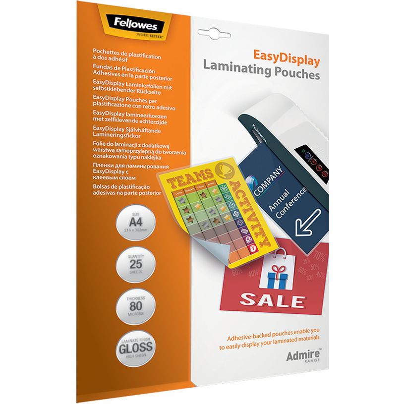 0043859730834-Fellowes - 25 pochettes de plastification A4 (216 x 303 mm) - 80 microns - brillantes dos a-P_79431744_8-0