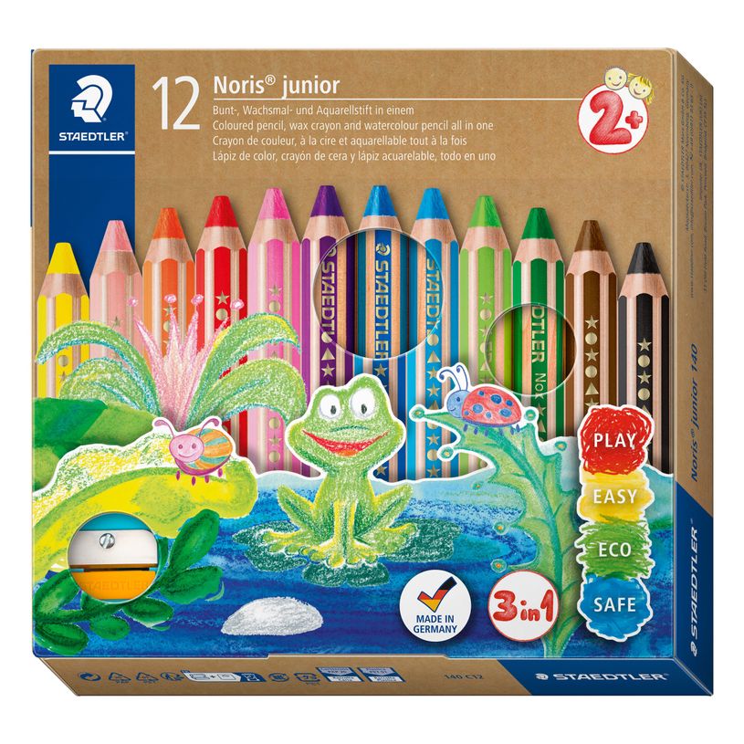 4007817029190-STAEDTLER Buddy - 12 Crayons de couleur - pointe large-P_79431784_2-0