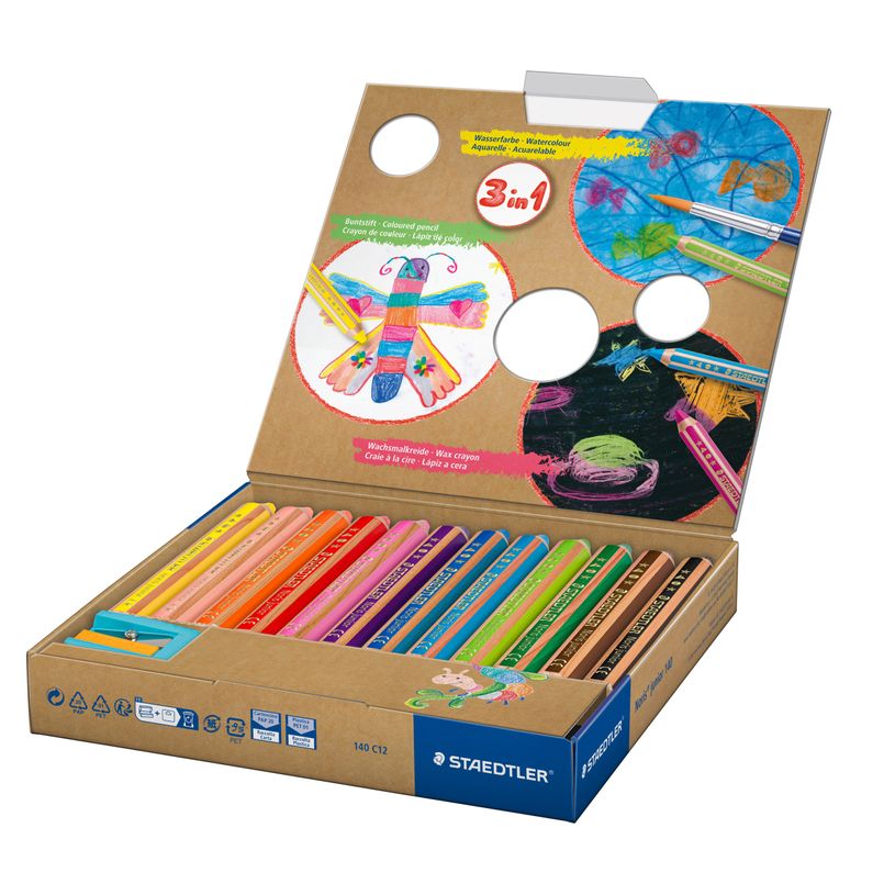 4007817029190-STAEDTLER Buddy - 12 Crayons de couleur - pointe large-P_79431784_3-1