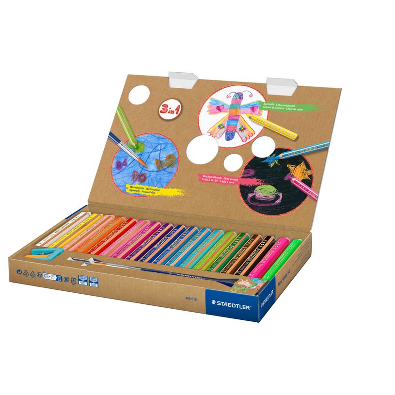 4007817029206-STAEDTLER Buddy - 18 Crayons de couleur - pointe large-P_79431785_2-1
