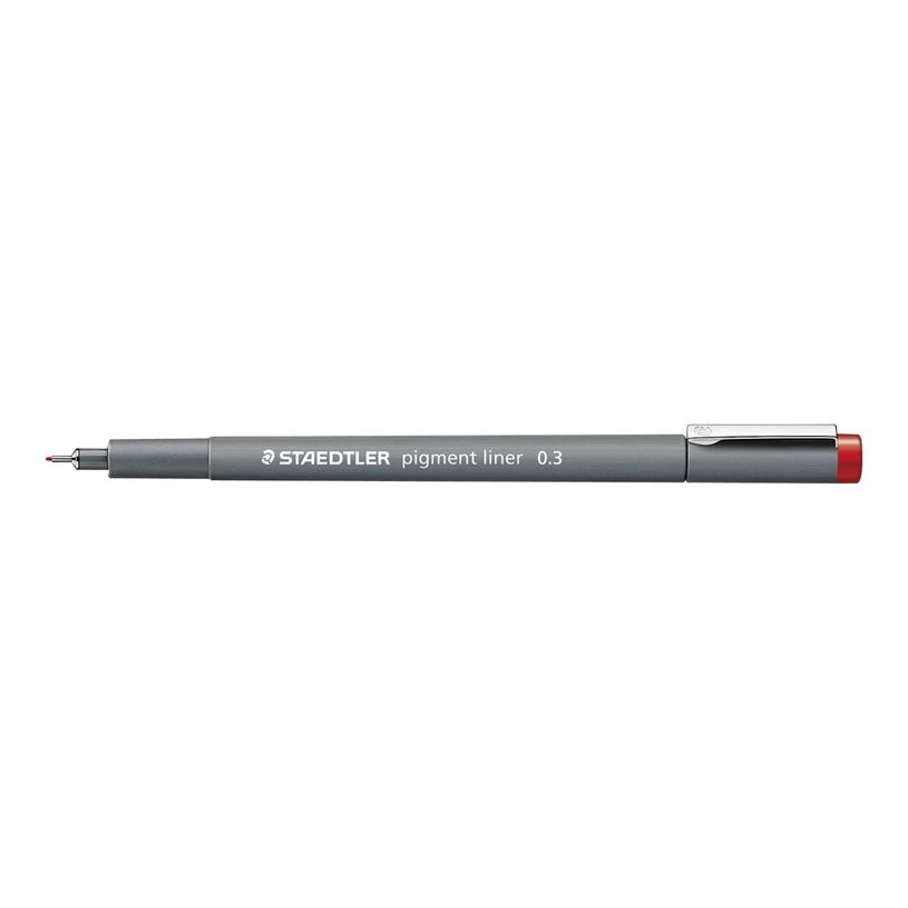 4007817036457-STAEDTLER pigment liner - Feutre fin - 0.3 mm - rouge-P_79431796_1-0