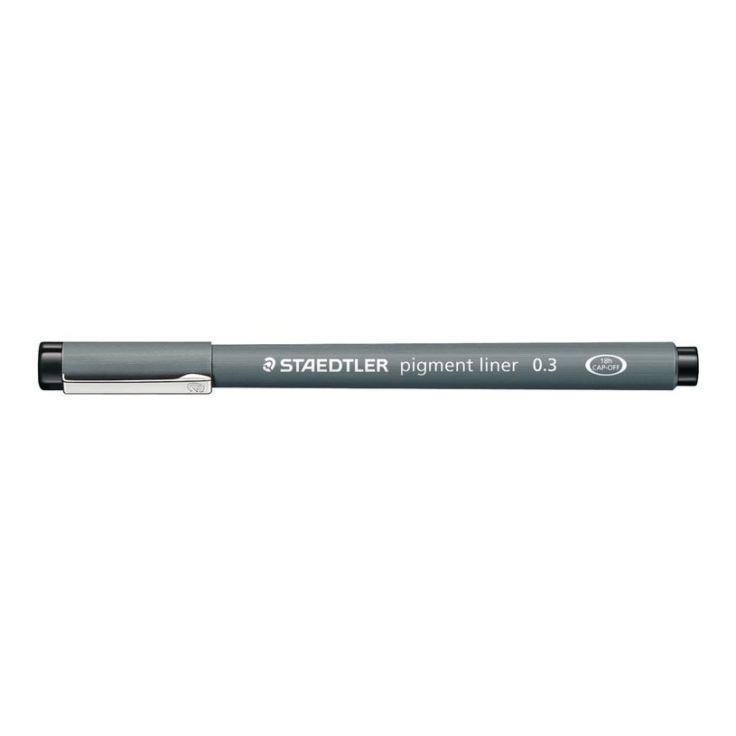 4007817036518-STAEDTLER pigment liner - Feutre fin - 0.3 mm - vert-P_79431799_1-0