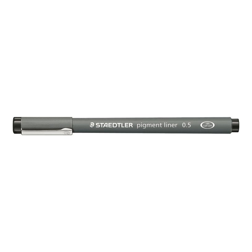 4007817036631-STAEDTLER pigment liner - Feutre fin - 0.5 mm - vert-P_79431805_1-0