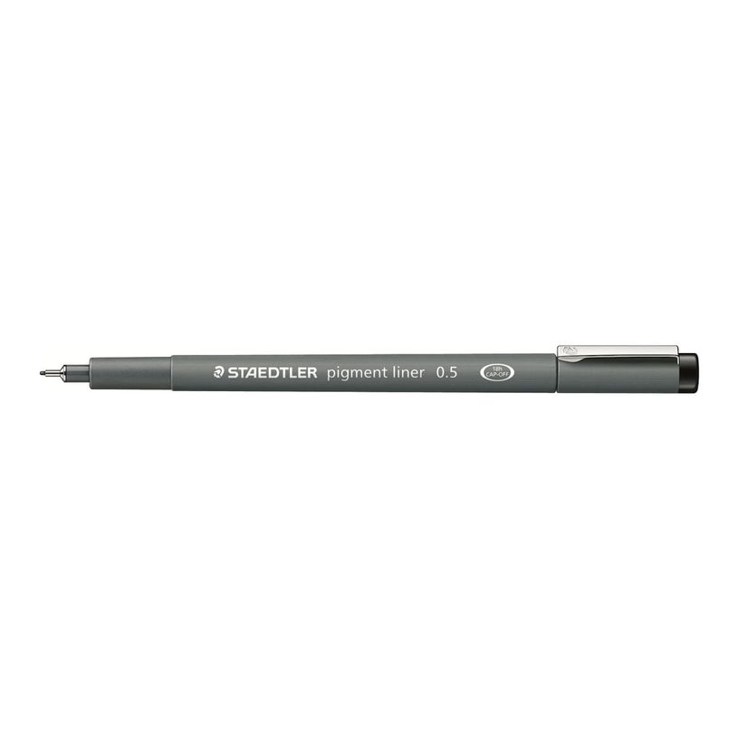 4007817036631-STAEDTLER pigment liner - Feutre fin - 0.5 mm - vert-P_79431805_2-1