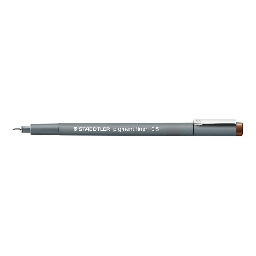 4007817036679-STAEDTLER pigment liner - Feutre fin - 0.5 mm - marron-P_79431807_1-0