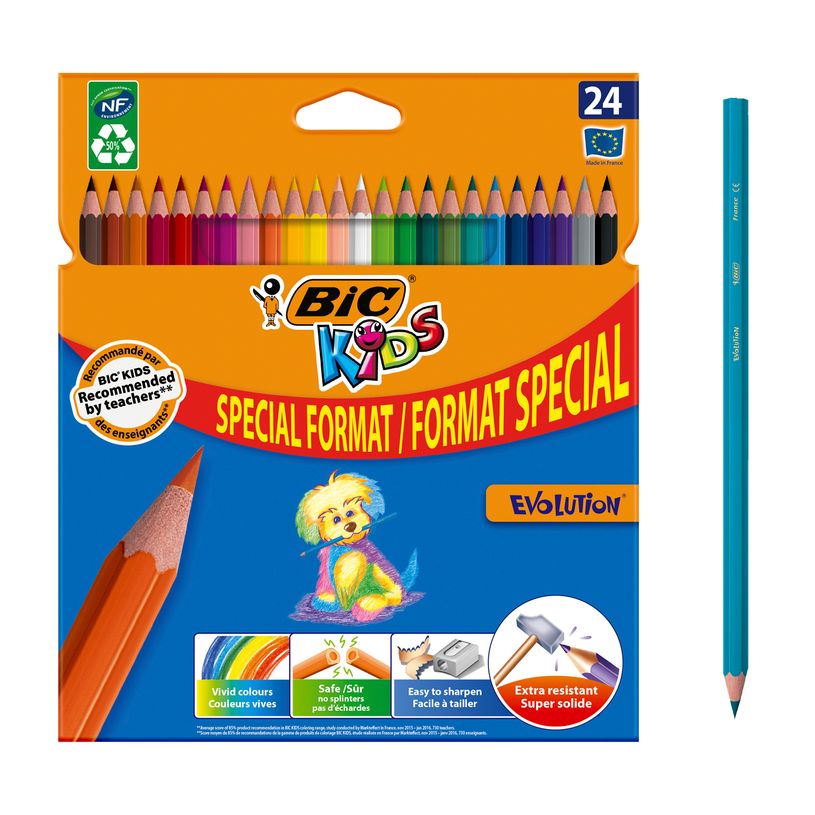 3086123329287-BIC Kids Evolution Ecolutions - 24 Crayons de couleur-P_79431825_1-0
