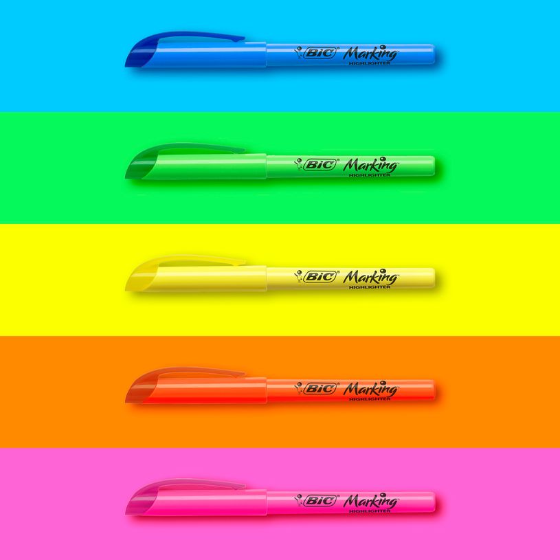 3086123331655-BIC Highlighter - Pack de 5 surligneurs - couleurs assorties-P_79431826_10-4