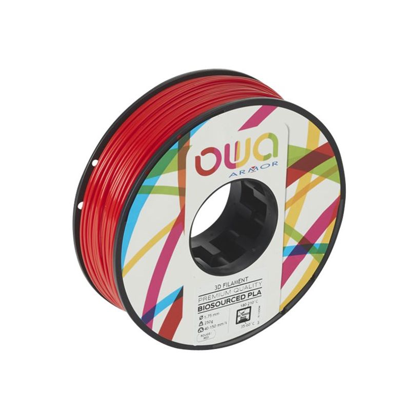 3112539711993-OWA - filament 3D PLA - rouge - Ø 175 mm - 250g-P_79431861_1-0