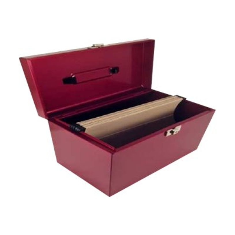 3219090401100-Pierre Henry - Classeur ménager en métal (valisette) avec 5 dossiers suspendus - rouge r-P_79431863_2-1