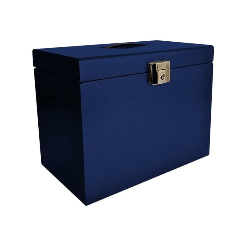 3219090401124-Pierre Henry - Classeur ménager en métal (valisette) avec 5 dossiers suspendus - bleu nu-P_79431864_2-1