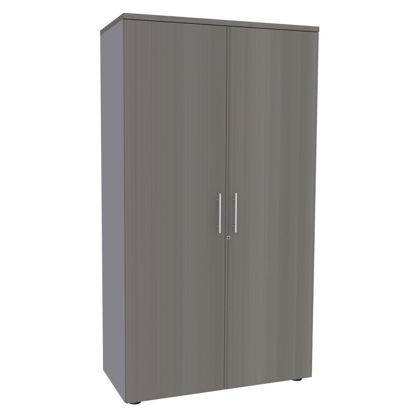 3253310161757-Armoire haute IDRA/DUAL - H180 x L80 x P47 - 2 portes - Corps alu - Portes et dessus imitat-P_79432189_1-0