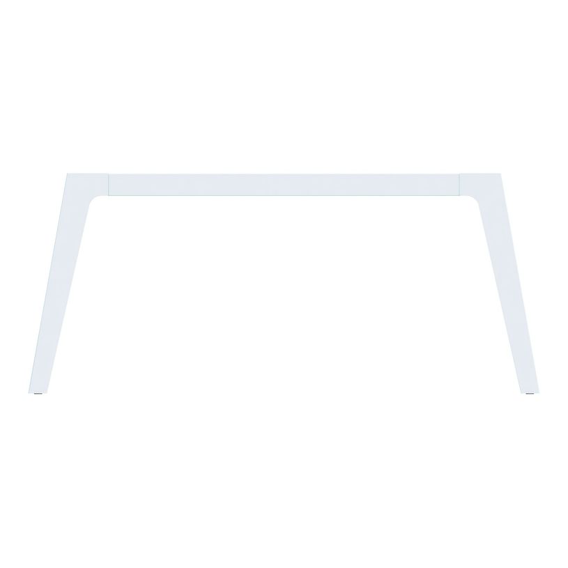 3253310162754-Bureau double STEELY - L160 cm - Double face Depart - Pieds blanc - plateau imitation Hêtr-P_79432556_2-1