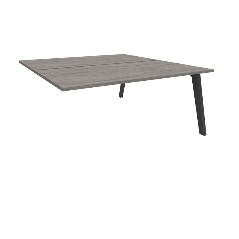 3253310163300-Bureau double STEELY - L180 cm - Double face Suivant - Pieds carbone - plateau imitation Ch-P_79432611_1-0