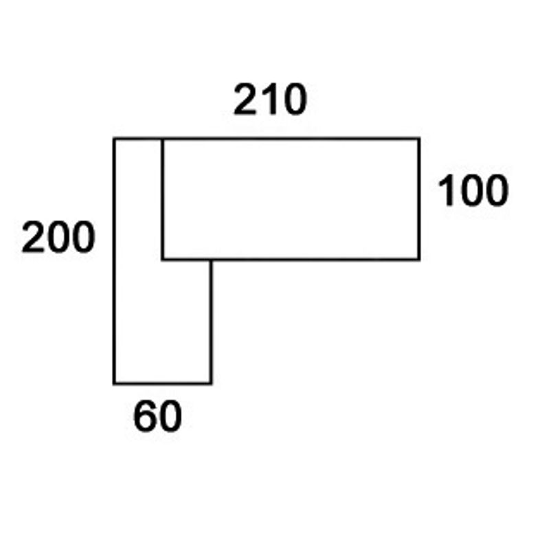 3253310163416-Bureau STEELY Manager - L180 x P100 x H72,5 cm - console retour à gauche (2 tiroirs) L200 x P60 x H72,5 cm - pieds blanc - -P_79432622_6-4