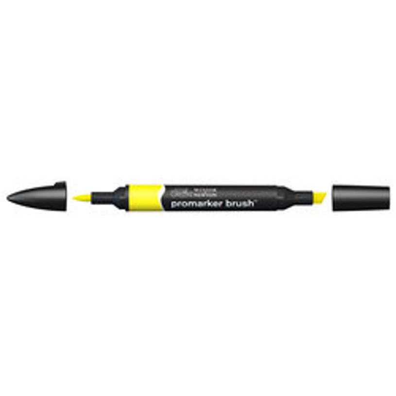 884955043103-Promarker Brush - Stylo pinceau et marqueur - jaune-P_79432708_1-0