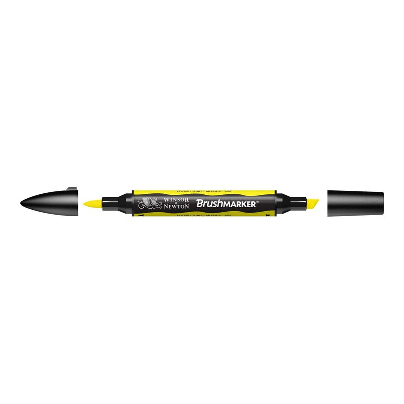 884955043103-Promarker Brush - Stylo pinceau et marqueur - jaune-P_79432708_2-1