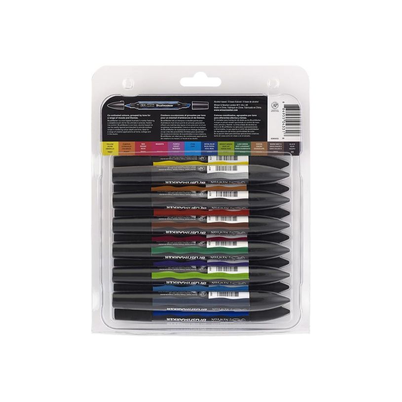 0884955043318-Promarker Brush - Pack de 12 stylos pinceaux et marqueurs - teintes vives-P_79432720_1-2