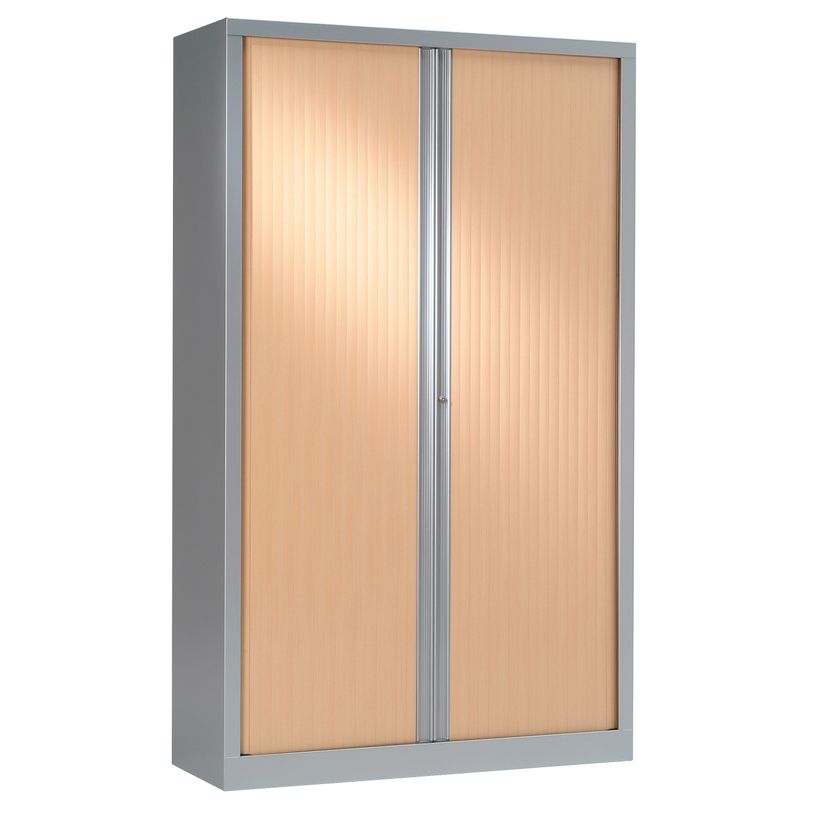 3219096910385-Armoire haute monobloc à rideaux ETIC - 198 x 120 cm - corps aluminium - rideaux imitation-P_79433031_1-0