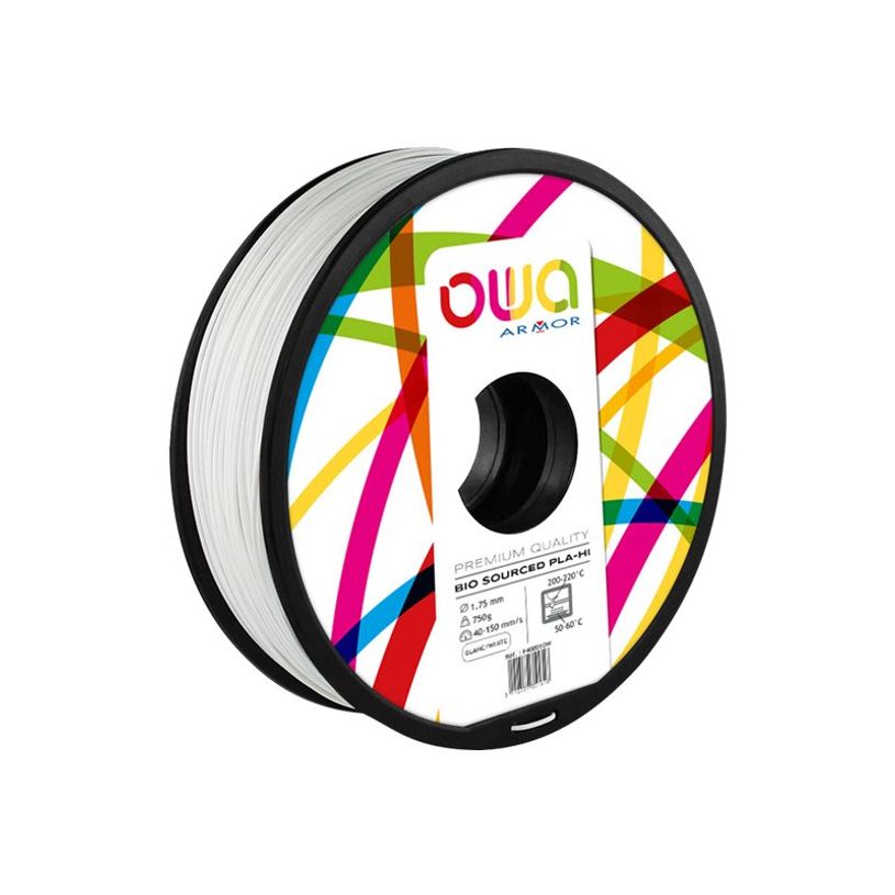 3112539351618-OWA - filament 3D PLA-Hi - blanc - Ø 175 mm - 750g-P_79433095_1-0