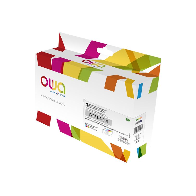 3112539712037-Cartouche remanufacturée Epson T702XL Tour Eiffel - pack de 4 - noir, cyan, magenta, jaune-P_79433135_1-0