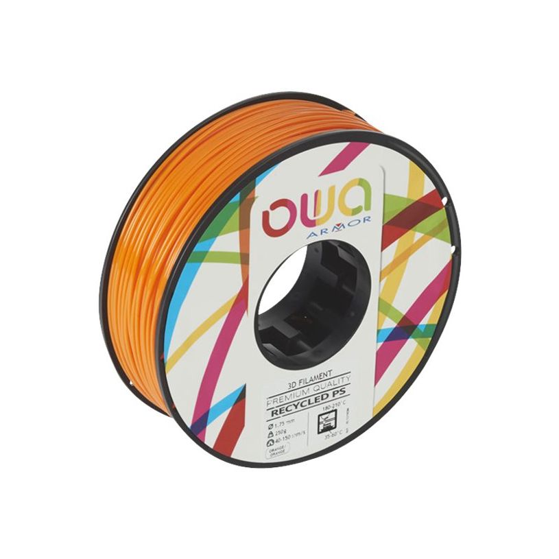 3112539713492-OWA Filament 3D PS - orange - Ø 175 mm - 250G-P_79433139_1-0