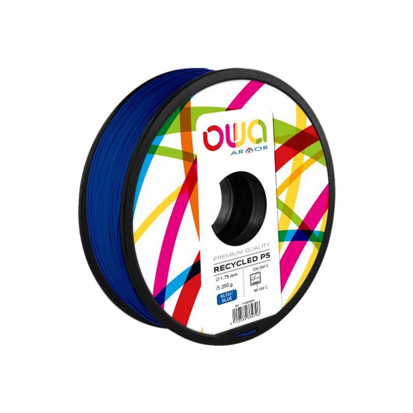3112539713539-OWA - Filament 3D PS - bleu - Ø 1,75 mm - 250g-P_79433143_1-0
