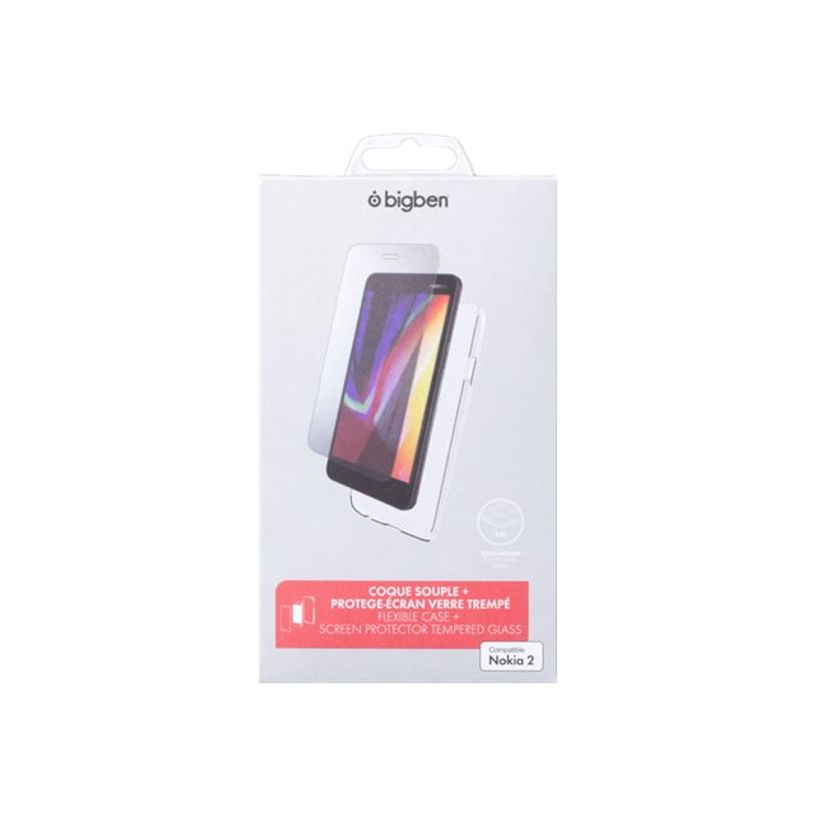 3571211393306-BigBen - kit coque souple + protection verre trempé pour Nokia2-P_79433251_1-2