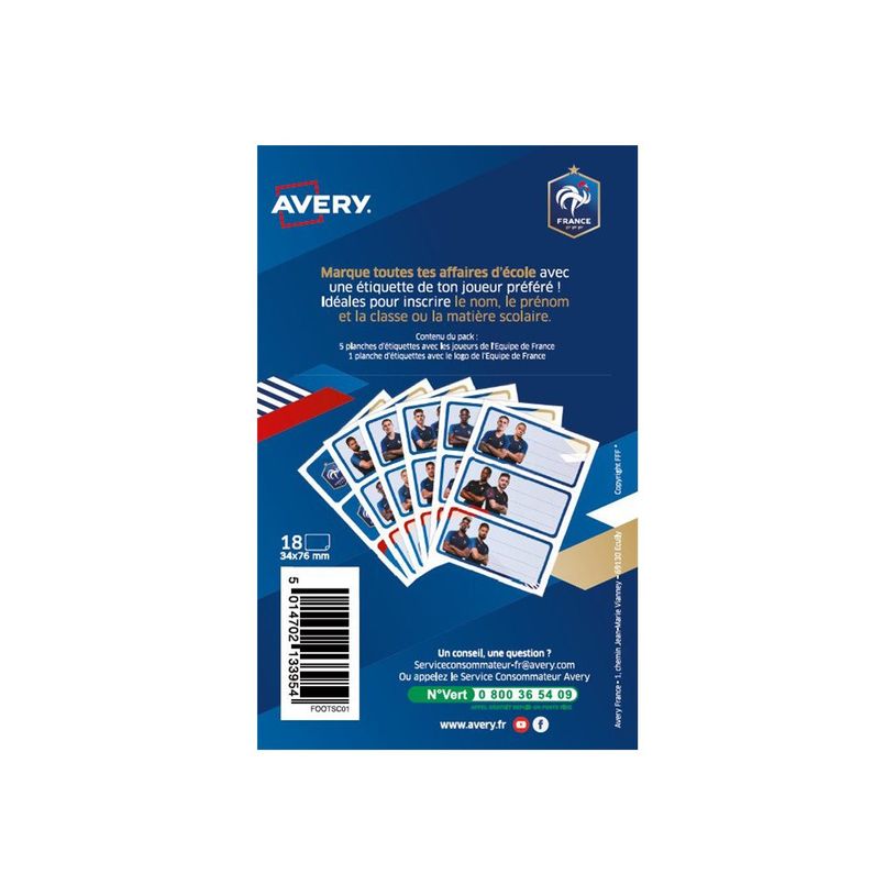 5014702133954-Avery Team of France - étiquette d'école (pack de 18)-P_79433278_1-1