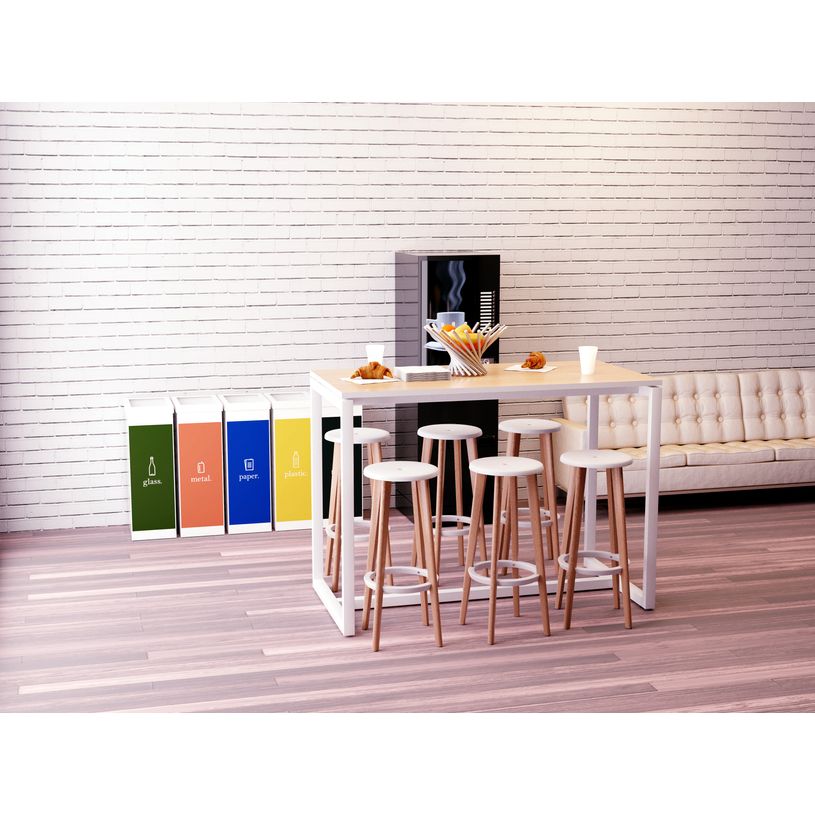 3660141230321-2 Tabourets hauts WOODY - pied hêtre - assise blanche--2