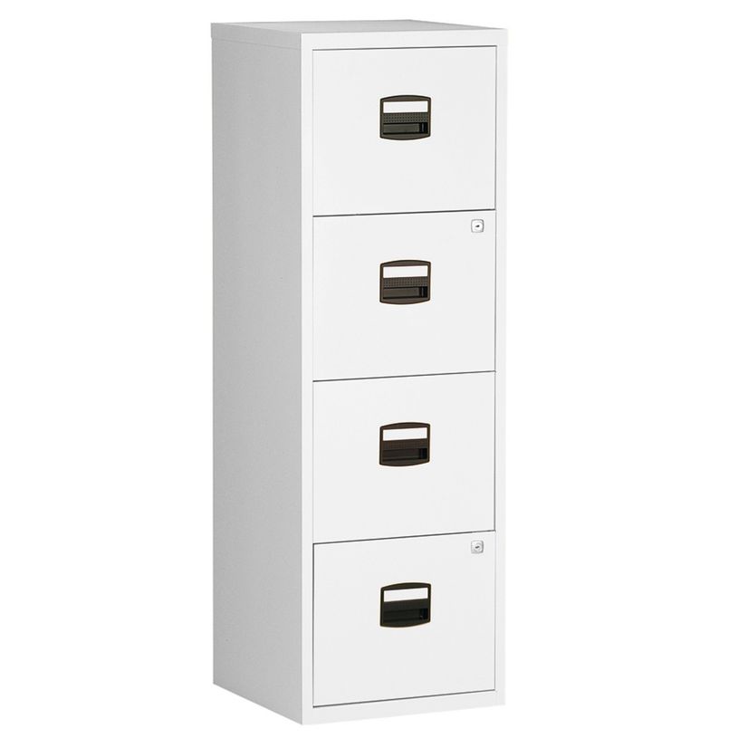 3700339882656-Classeur métallique monobloc - 4 tiroirs - H130 x L41 x P40 cm - blanc-P_79433706_1-0