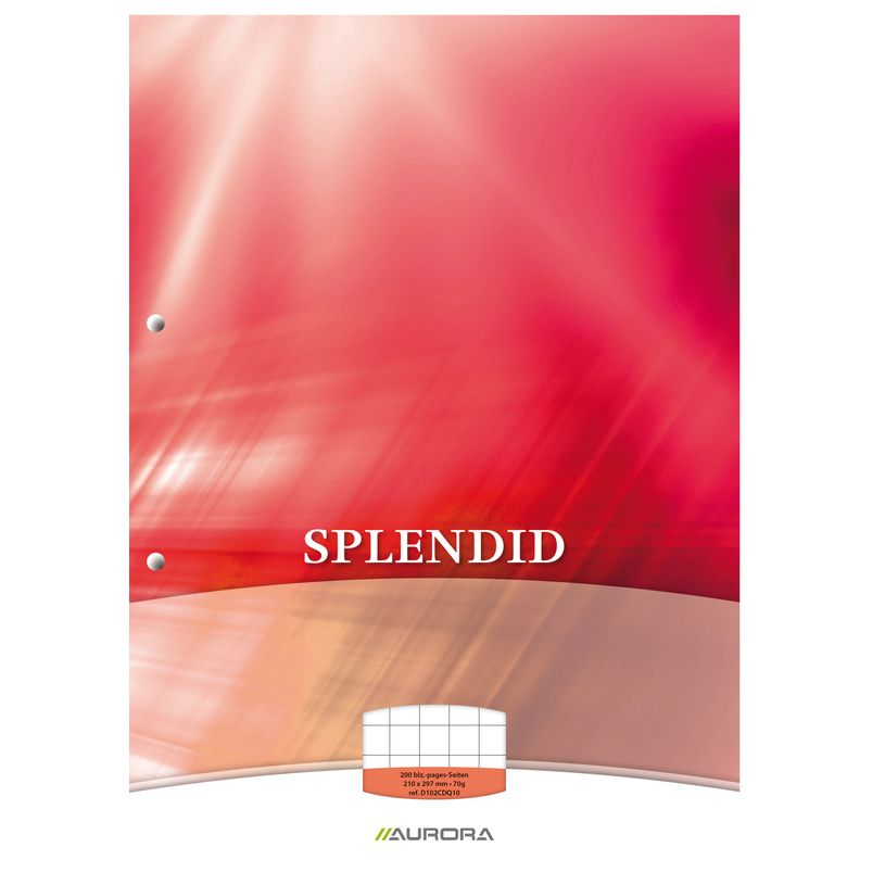 5411028070480-Splendid - Bloc de cours A4 - quadrillé 10x10 mm - 200 pages - perforation 2 trous - 70g-P_79433854_1-0