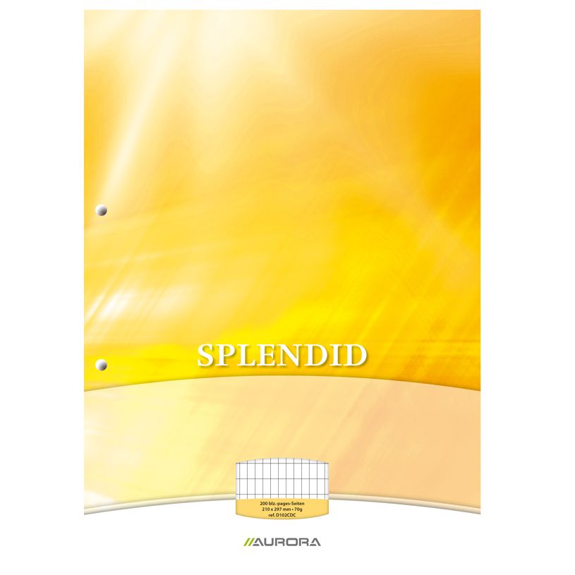 5411028070534-Splendid - Bloc de cours A4 - quadrillé 4x8 mm + marge - 200 pages - perforation 2 trous --P_79433855_1-0