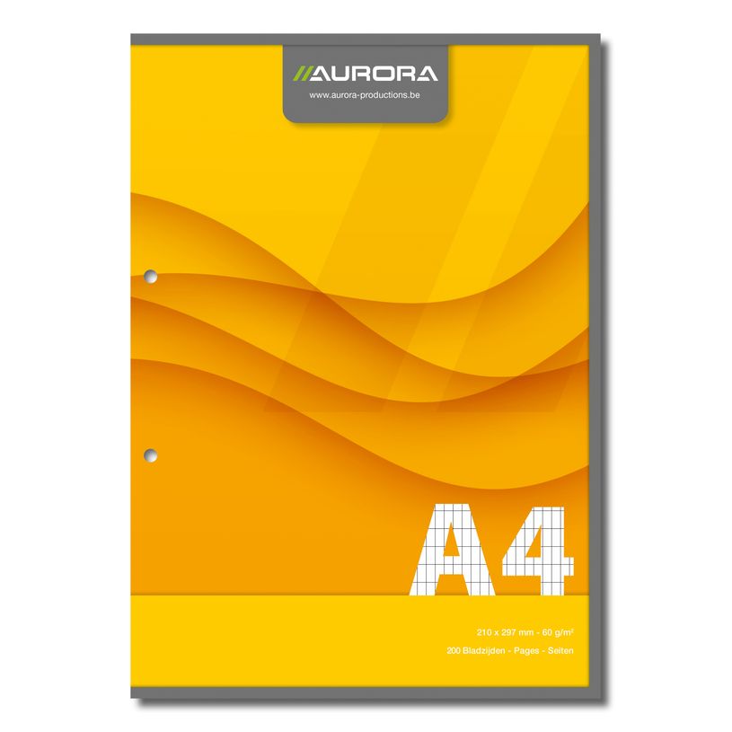 5411028070817-Aurora - Bloc de cours A4 - quadrille 4x8 mm + marge - 200 pages - perforation 2 trous - 60-P_79433860_1-0