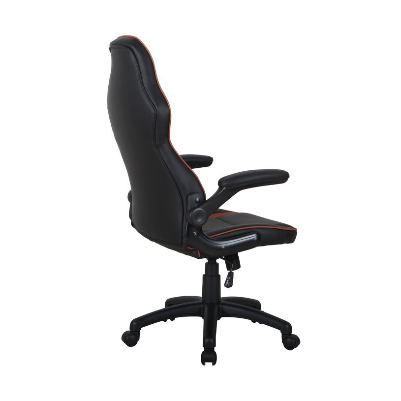 3700339883356-Fauteuil gamer RACER SPEED - accoudoirs rabattables - noir et camel-P_79433903_5-4