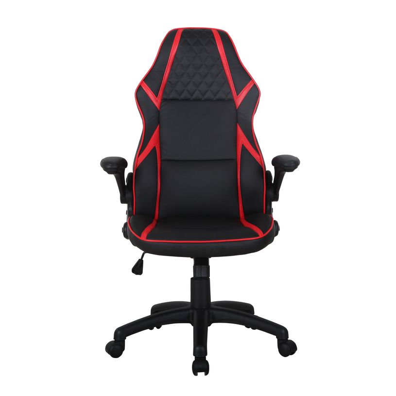 3700339883370-Fauteuil gamer RACER SPEED - accoudoirs rabattables - noir et rouge-P_79433905_3-2
