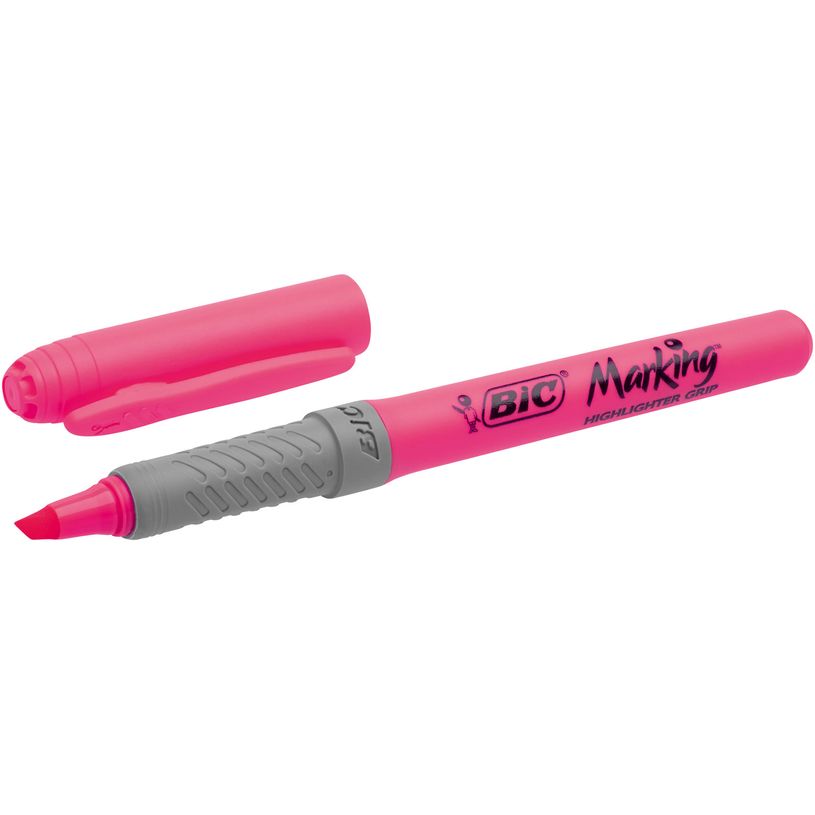 3086123754942-BIC Marking Highlighter Grip - Surligneur - rose-P_79433942_3-2